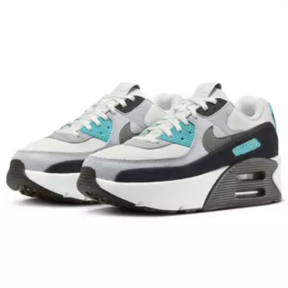 Nike Air Max 90 LV8 "Summit White/Wolf Grey/Black/Smoke Grey" Women's Shoe